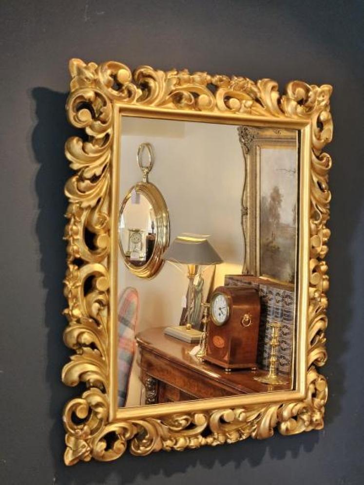 Victorian Timber Gilt Florentine Mirror - Image 2