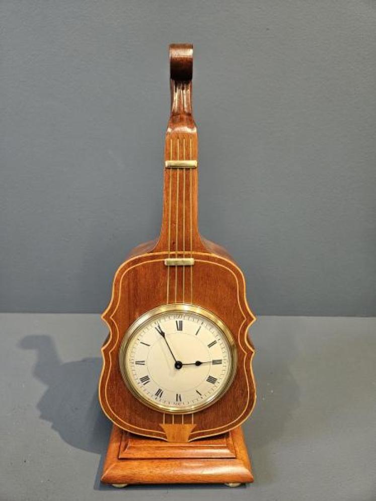 Superb Edwardian Cello Mantel Clock - Image 1