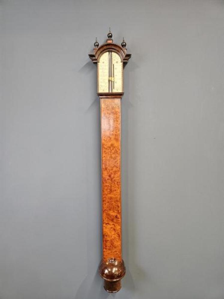 Early George II Stick Barometer by Simon Cade, Charring Cross - Image 1