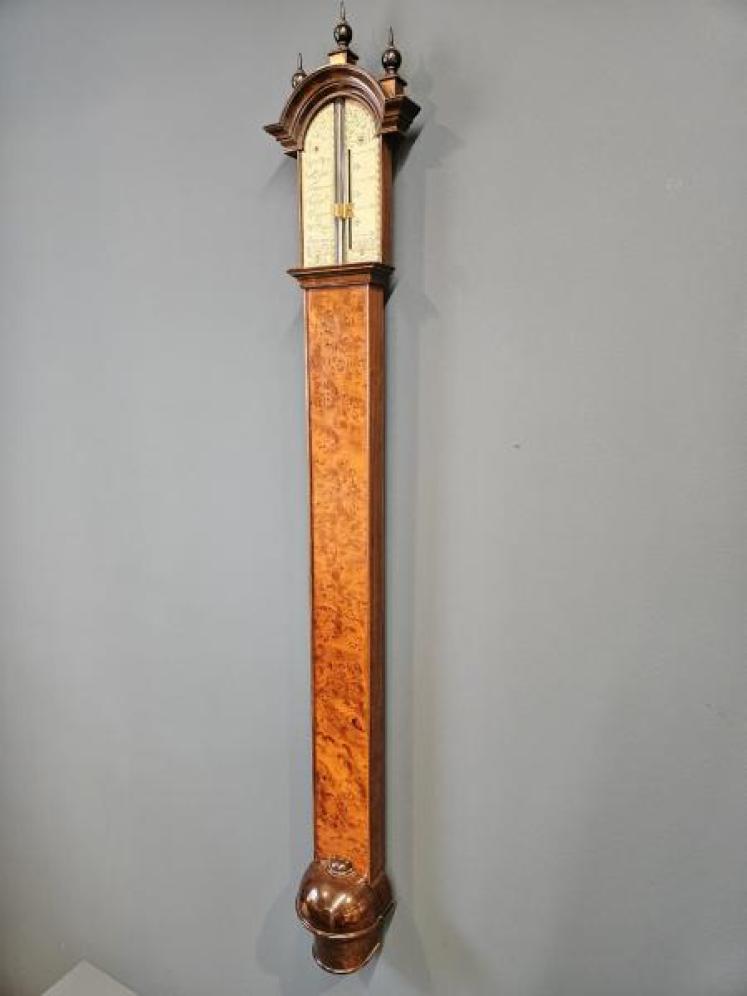 Early George II Stick Barometer by Simon Cade, Charring Cross - Image 7