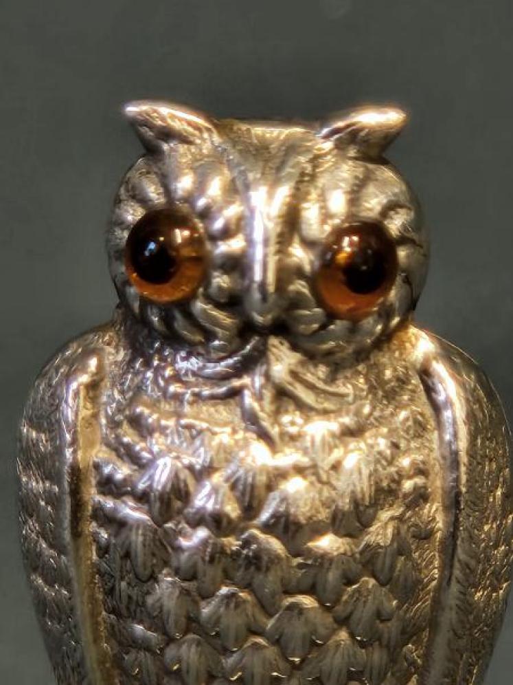 Rare Silver Owl Wax Seal - Image 2