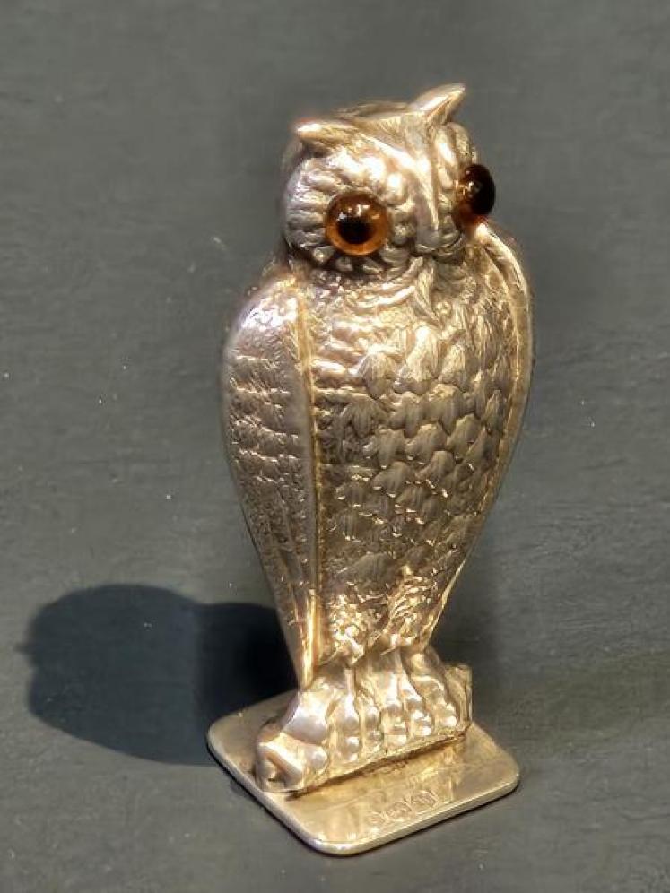 Rare Silver Owl Wax Seal - Image 3