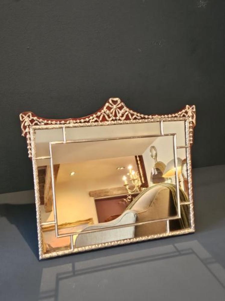 Edwardian Silver Framed Mirror by William Comyns - Image 1