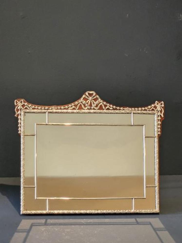 Edwardian Silver Framed Mirror by William Comyns - Image 4