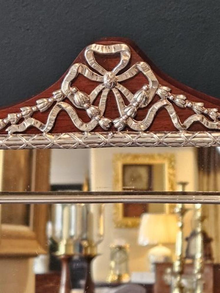 Edwardian Silver Framed Mirror by William Comyns - Image 5