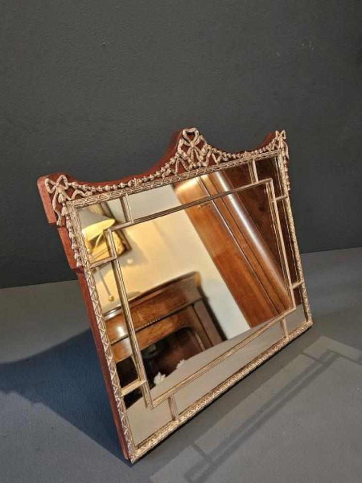 Edwardian Silver Framed Mirror by William Comyns - Image 6
