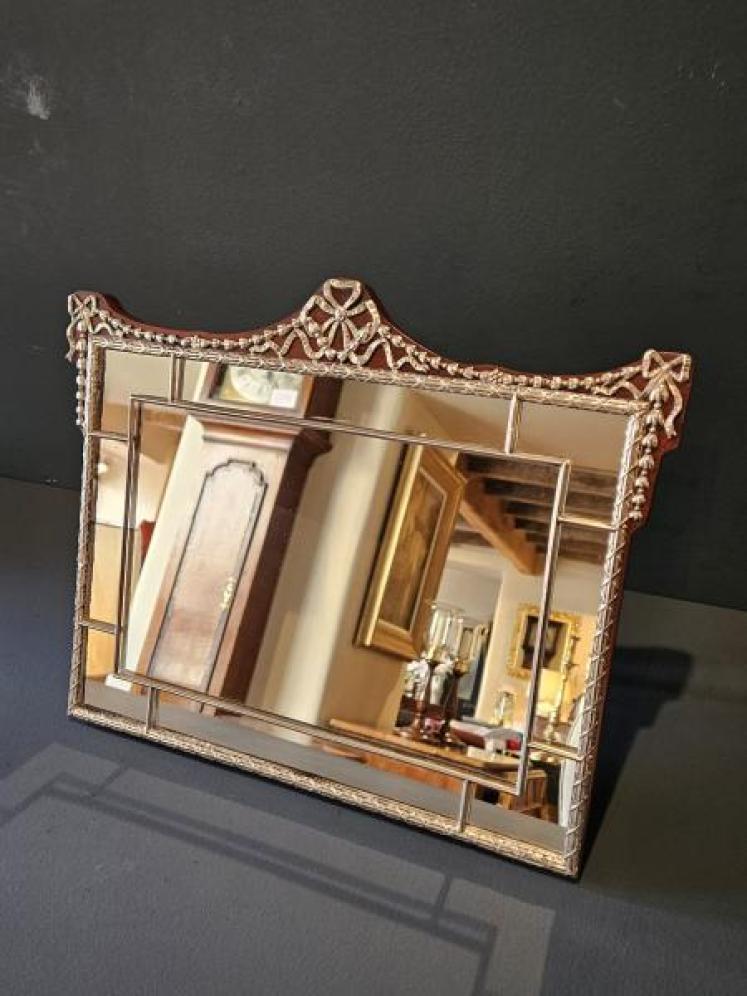 Edwardian Silver Framed Mirror by William Comyns - Image 7