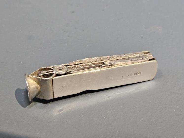 Levi & Salaman Silver Pen Knife and Cheroot Cutter - Image 5