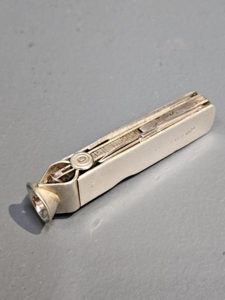 Levi & Salaman Silver Pen Knife and Cheroot Cutter - Image 7