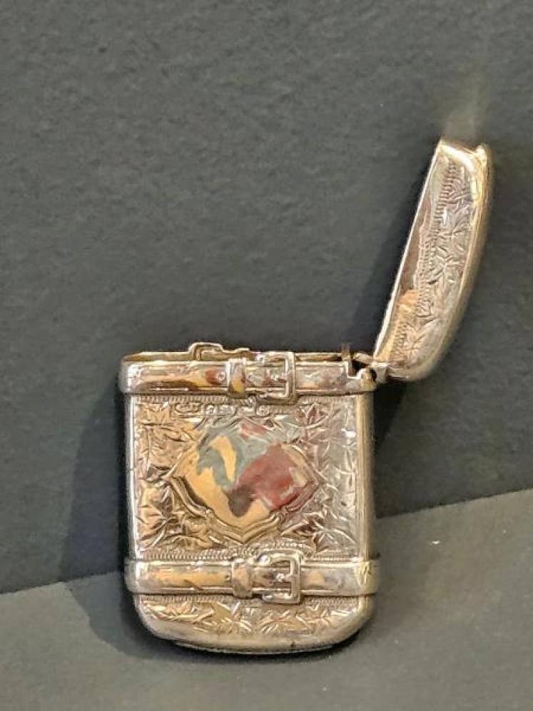 Superb Victorian Silver Wallet Vesta - Image 2