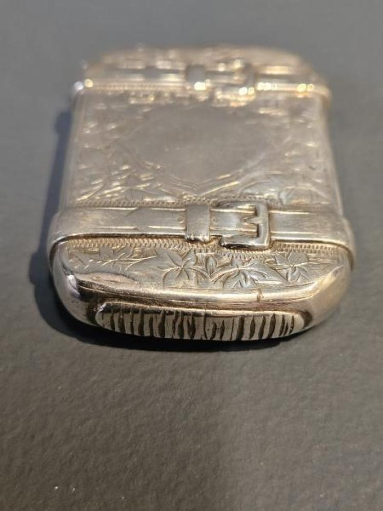 Superb Victorian Silver Wallet Vesta - Image 5