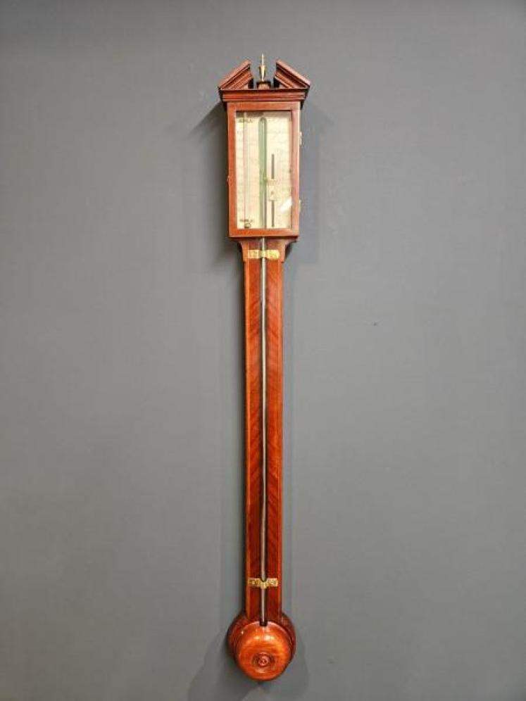 Georgian Mahogany Shaftsbury Stick Barometer - Image 1