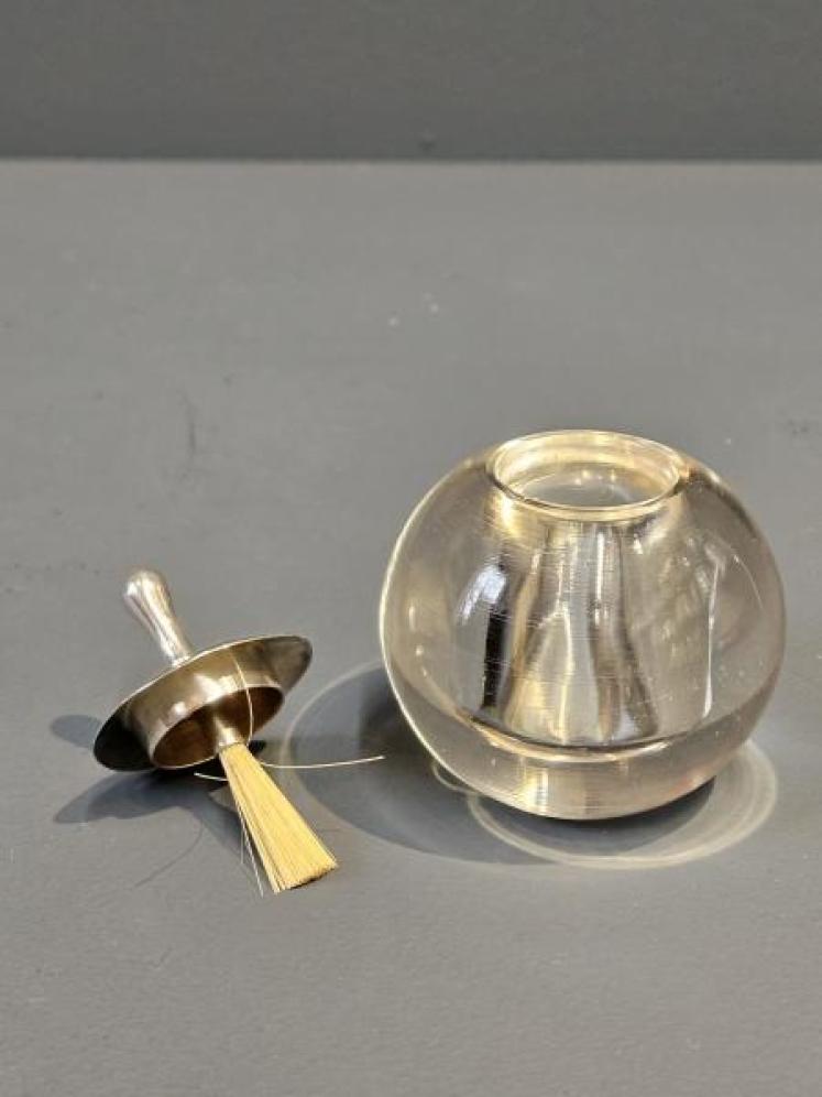 Silver Top Paperweight Glue Pot - Image 6