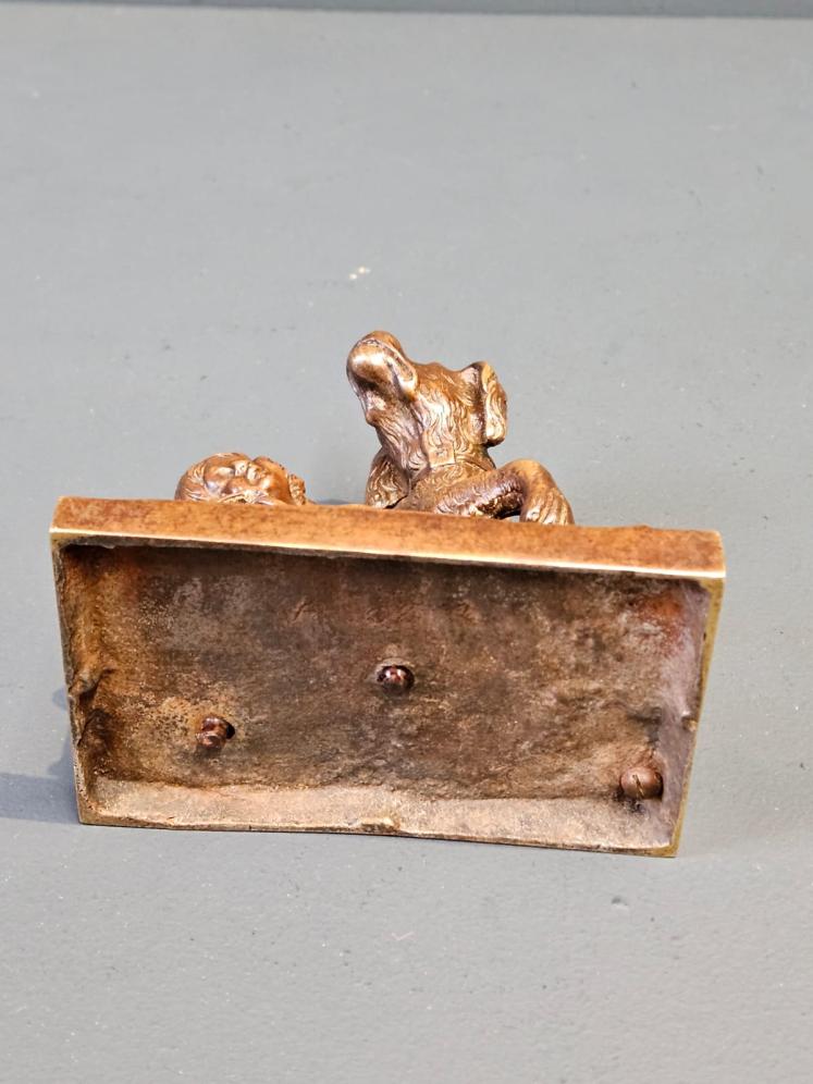Bronze Figure of Dog and Child   - Image 7