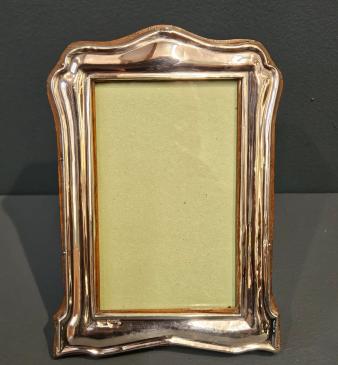 Silver Photo Frame with Embossed Decoration