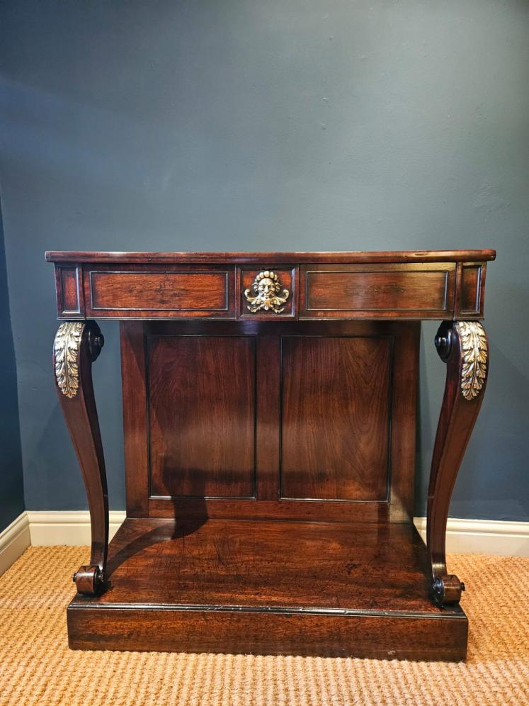 Fine Quality Regency Mahogany Console Table  - Image 13