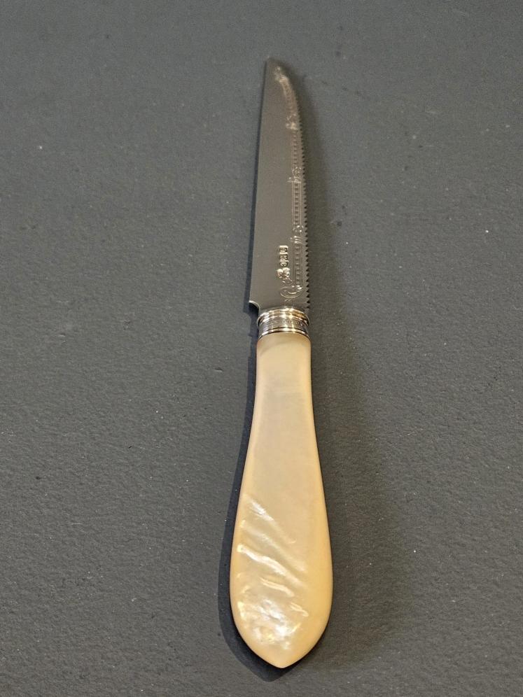 Cast Silver Blade Fruit Serving Knife  - Image 7