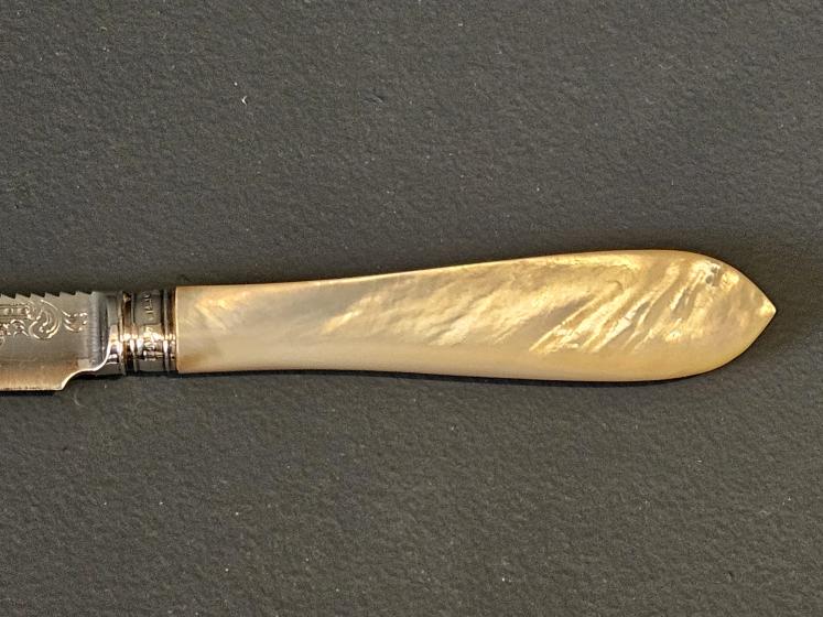 Cast Silver Blade Fruit Serving Knife  - Image 6