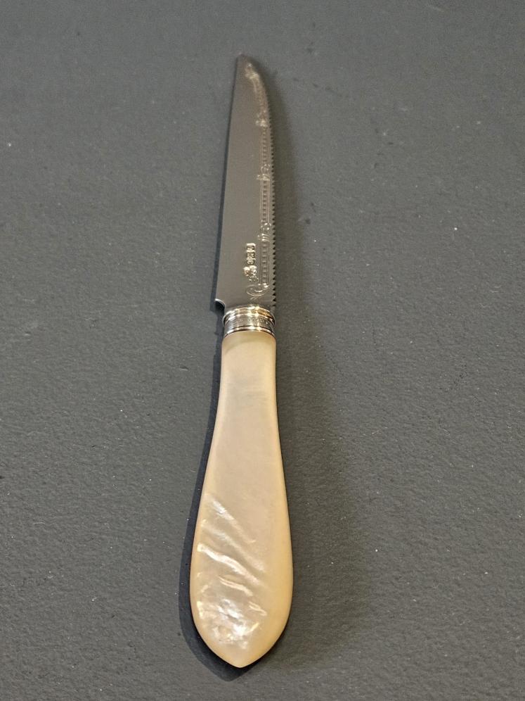 Cast Silver Blade Fruit Serving Knife  - Image 5