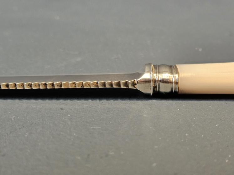 Cast Silver Blade Fruit Serving Knife  - Image 3