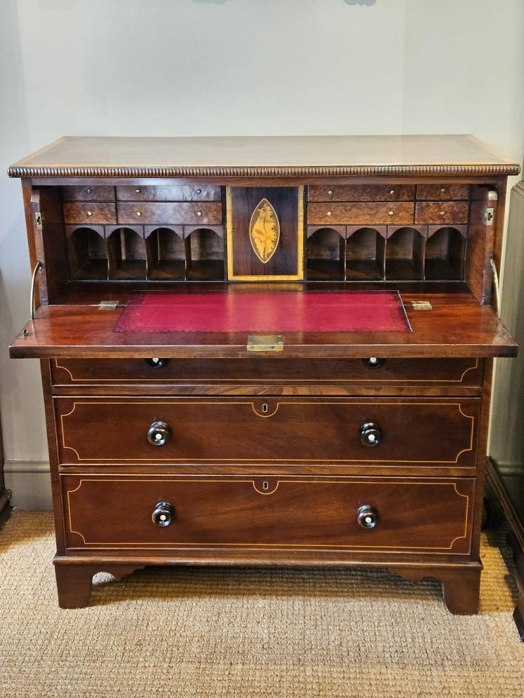 Regency Mahogany Secretaire Chest  - Image 1