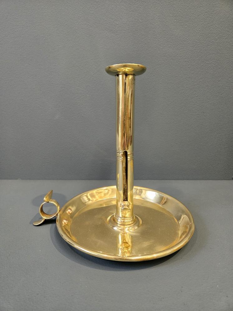 Large George III Brass Chamberstick  - Image 1