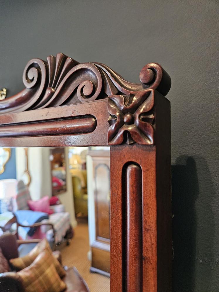 Quality Victorian Mahogany Framed Mirror  - Image 5