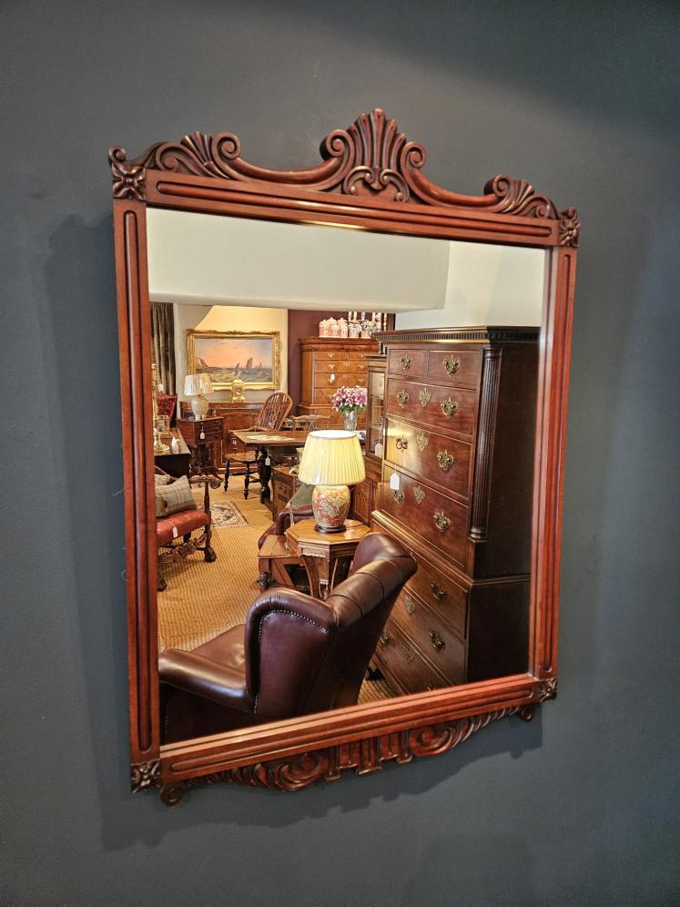 Quality Victorian Mahogany Framed Mirror  - Image 4