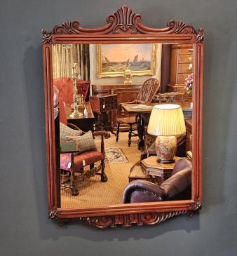 Quality Victorian Mahogany Framed Mirror 