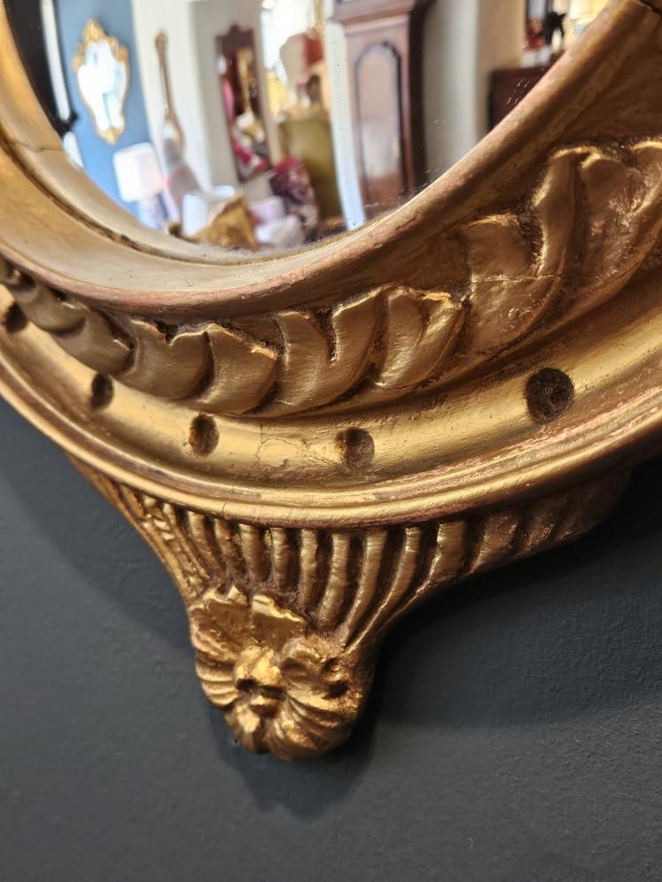 Victorian Gilt Framed Convex Mirror  - Image 7