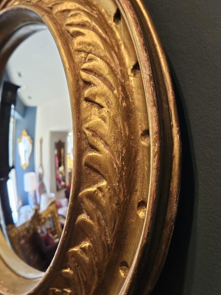Victorian Gilt Framed Convex Mirror  - Image 4