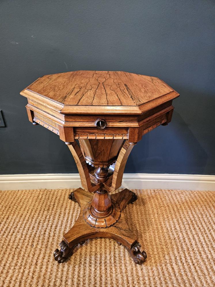 William IV Rosewood Work Table  - Image 6