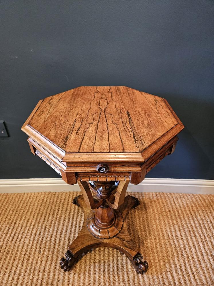 William IV Rosewood Work Table  - Image 5