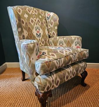 Superb Edwardian Wing Back Arm Chair