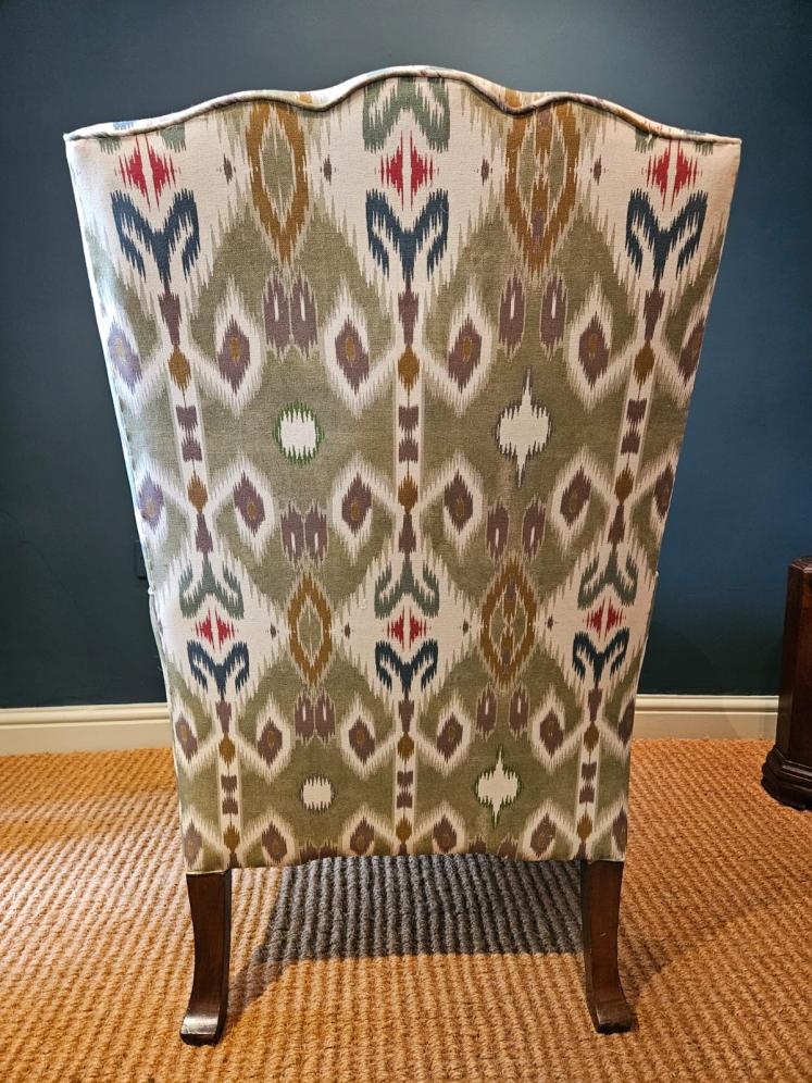 Superb Edwardian Wing Back Arm Chair - Image 2
