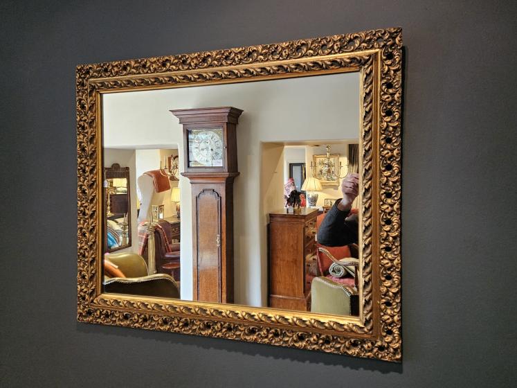 Victorian Timber Gilt Mirror  - Image 6