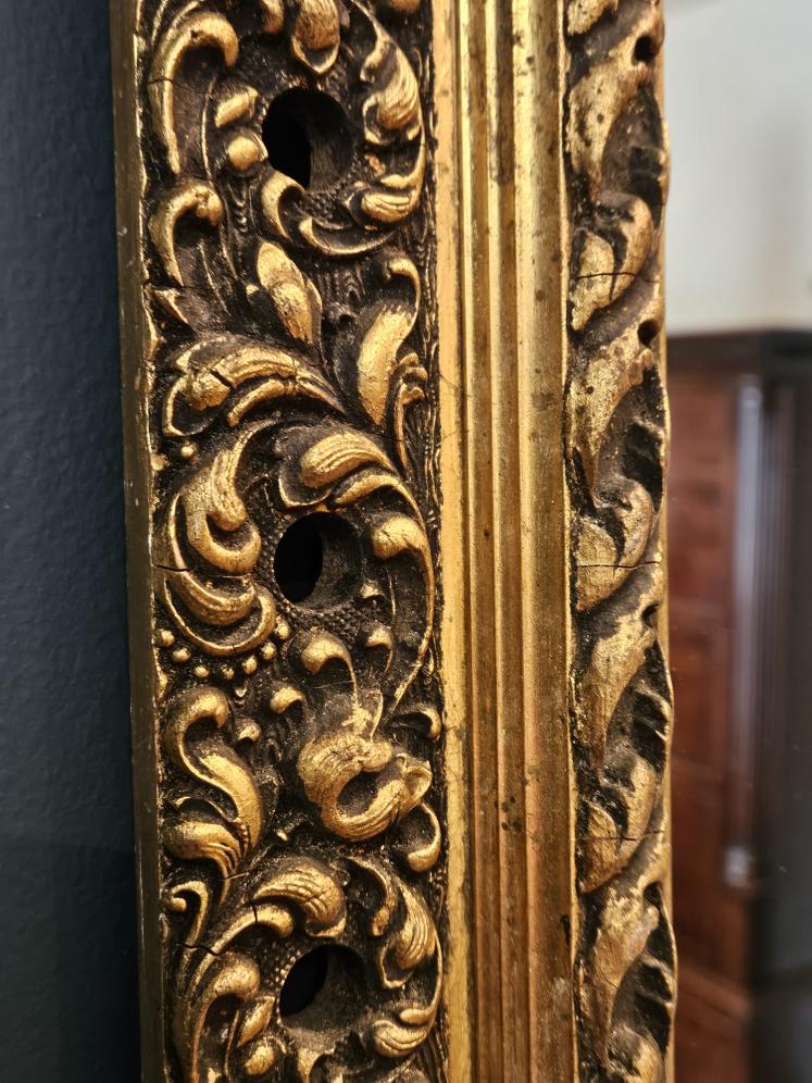 Victorian Timber Gilt Mirror  - Image 4