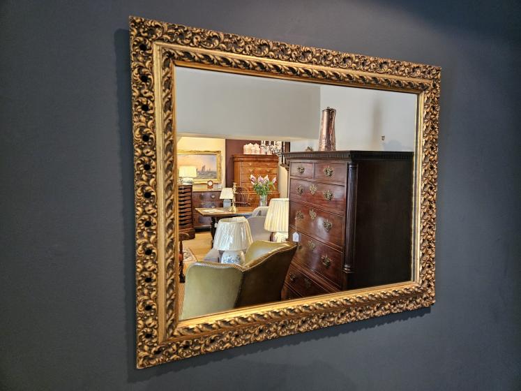 Victorian Timber Gilt Mirror  - Image 2