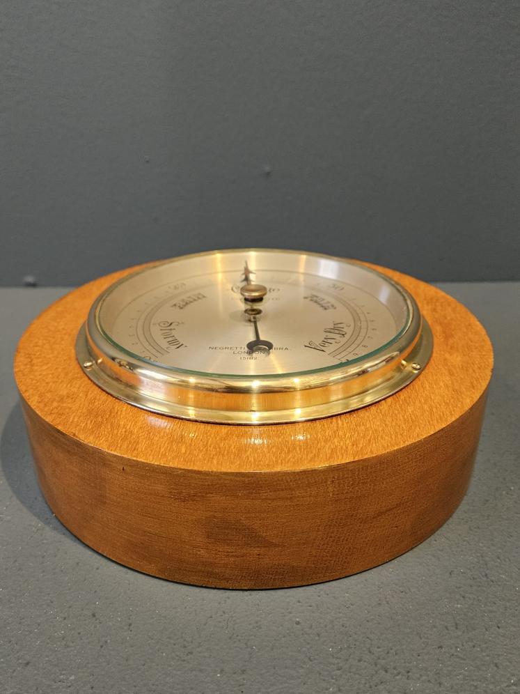 Victorian Negretti and Zambra Oak Cased Barometer - Image 2