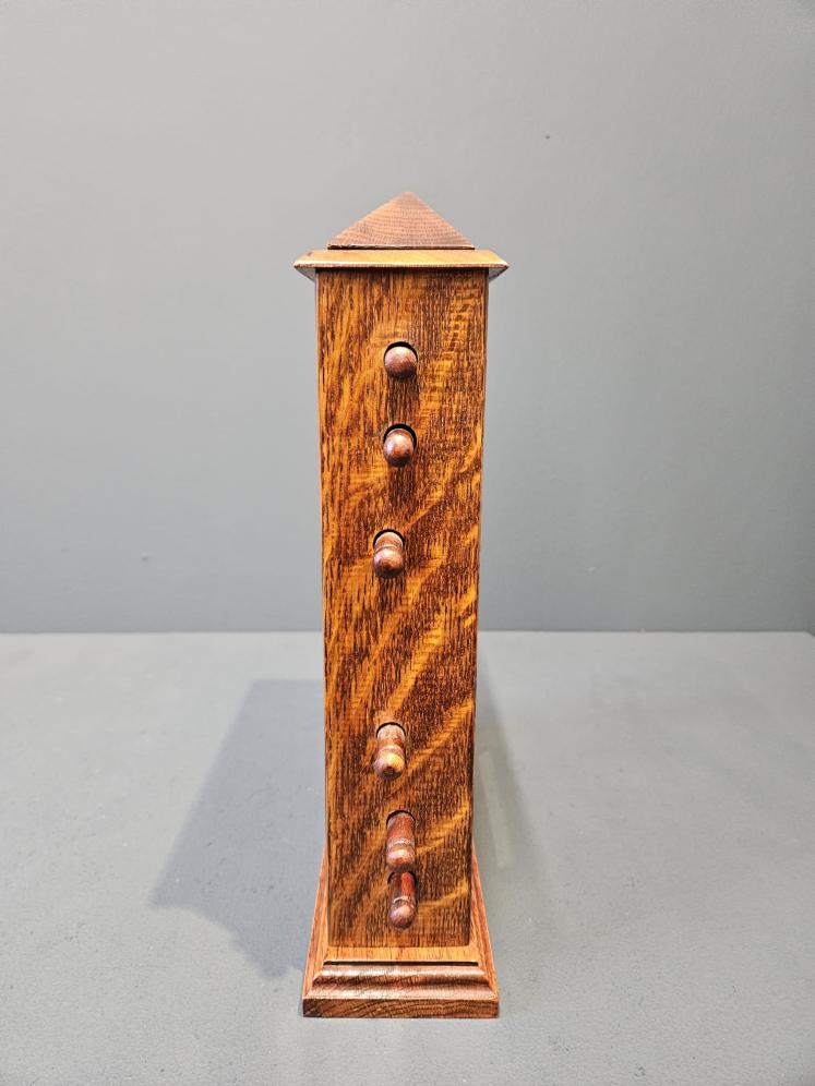 Large Edwardian Oak Perpetual Desk Calendar - Image 4