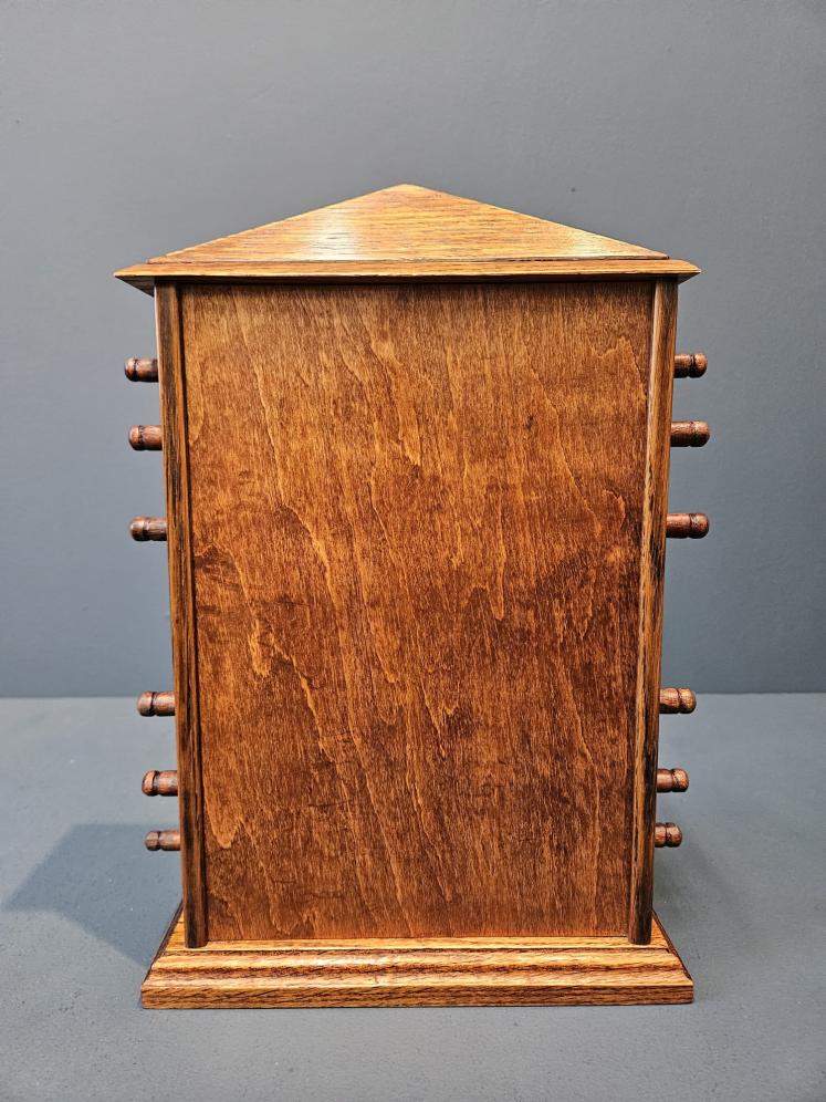 Large Edwardian Oak Perpetual Desk Calendar - Image 3