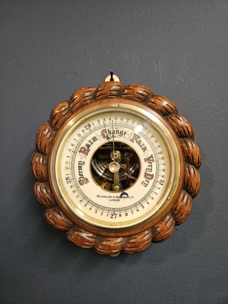 Victorian Leeds Skeletonised Ships Barometer  - Image 1