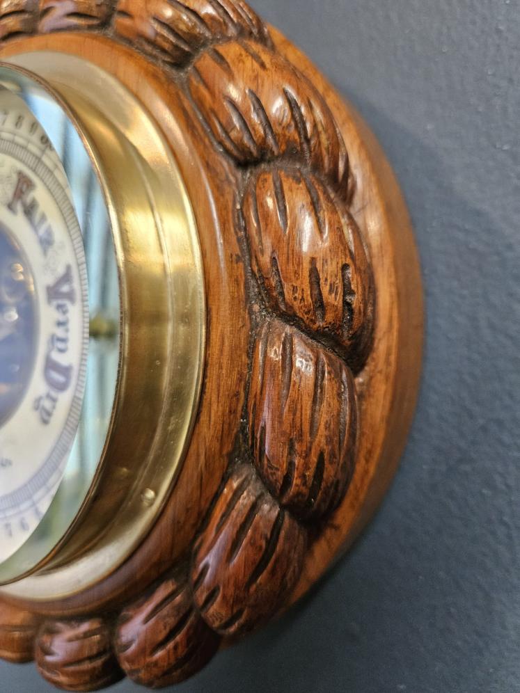 Victorian Leeds Skeletonised Ships Barometer  - Image 4