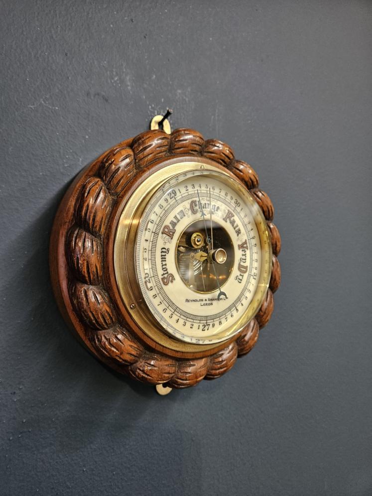 Victorian Leeds Skeletonised Ships Barometer  - Image 3