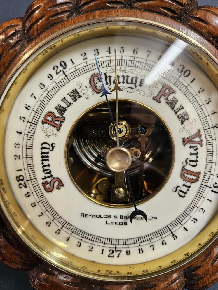 Victorian Leeds Skeletonised Ships Barometer  - Image 2