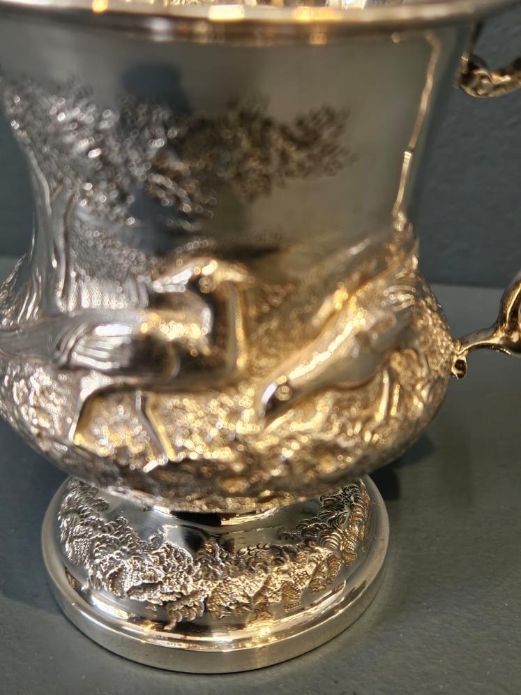 Early Victorian Silver Pheasant Design Mug - Image 6