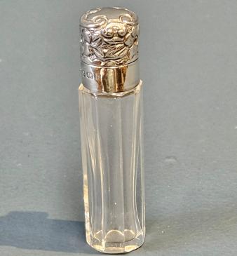 Edwardian Silver and Crystal Scent File