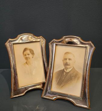 Pair of George V Silver Photo Frames - Image