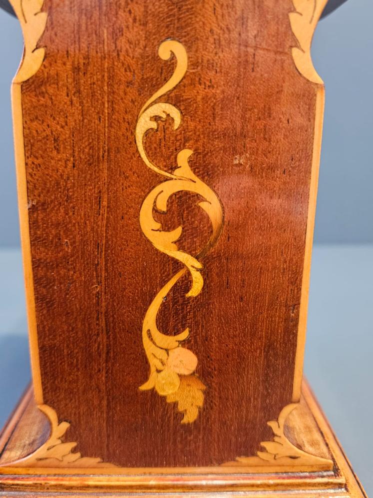 Edwardian Inlaid Mahogany Mantel Clock - Image 4