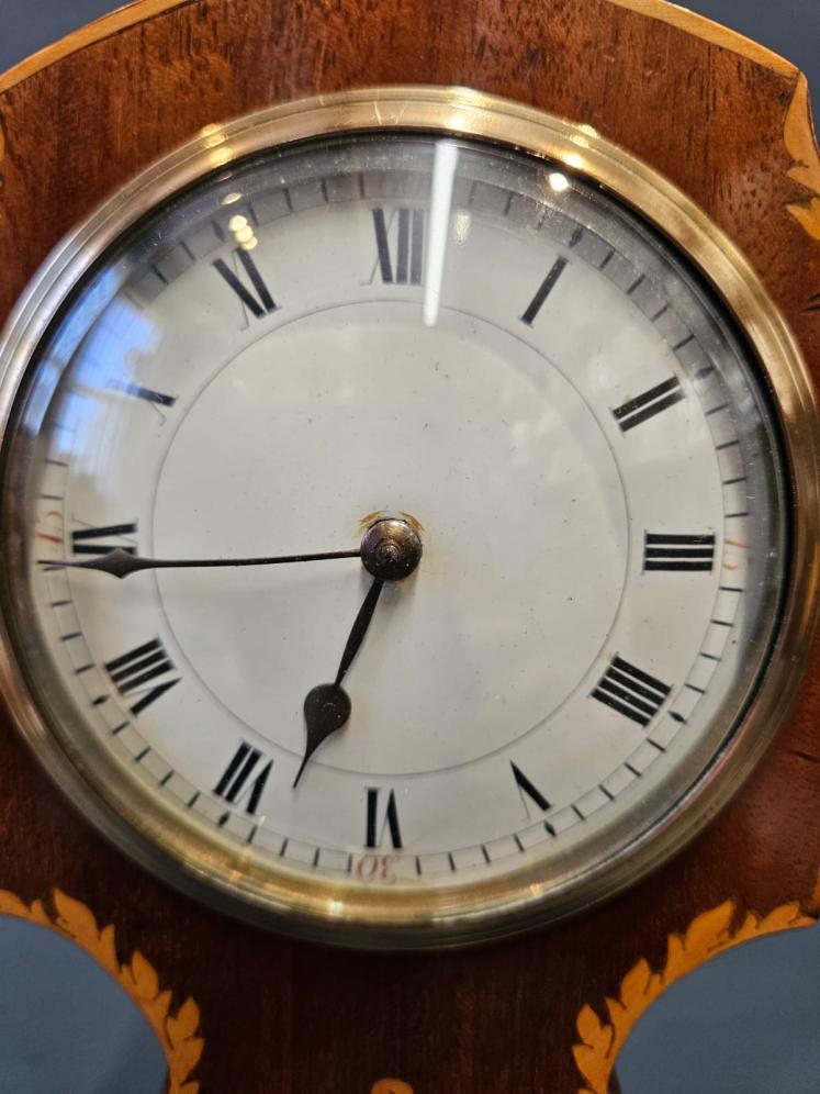Edwardian Inlaid Mahogany Mantel Clock - Image 3